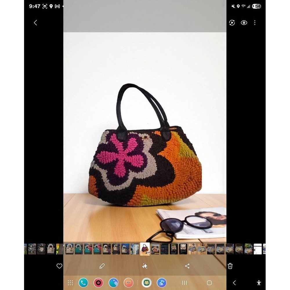 Mielie South Africa Handmade Wool Handbag